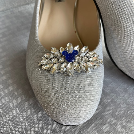 Mickey Mouse Shoe Clips-Disney Wedding Accessory-Flower Girl-Disney Cruise Party-Engagement Party(1 Pair)