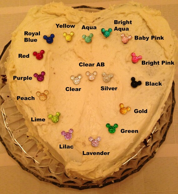 Mickey Minnie Cake Picks-Disney Shower Cake-Wedding Cupcake Posts-Disney Themed Birthday Party-Shower Gift