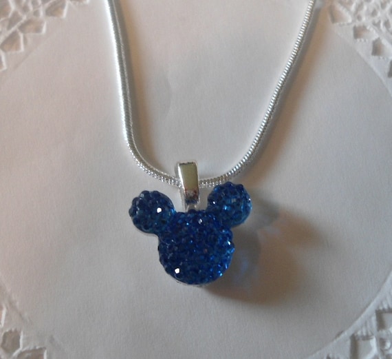 Disney flower girl necklace, Mickey mouse necklace, Cinderella gift, stocking stuffer, wedding party, tinker bell gift, Disneyland trip