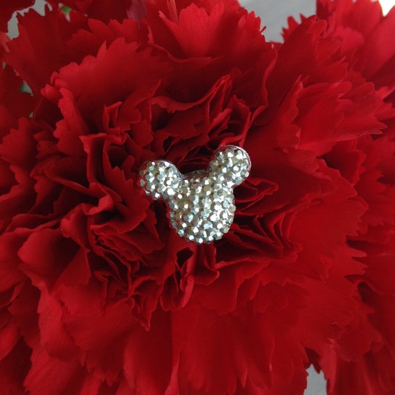 Disney Wedding Flower Pins-bouquets-corsages-boutonnieres-centerpieces-Bridesmaids-Flower Girls-Silver Bouquet Picks
