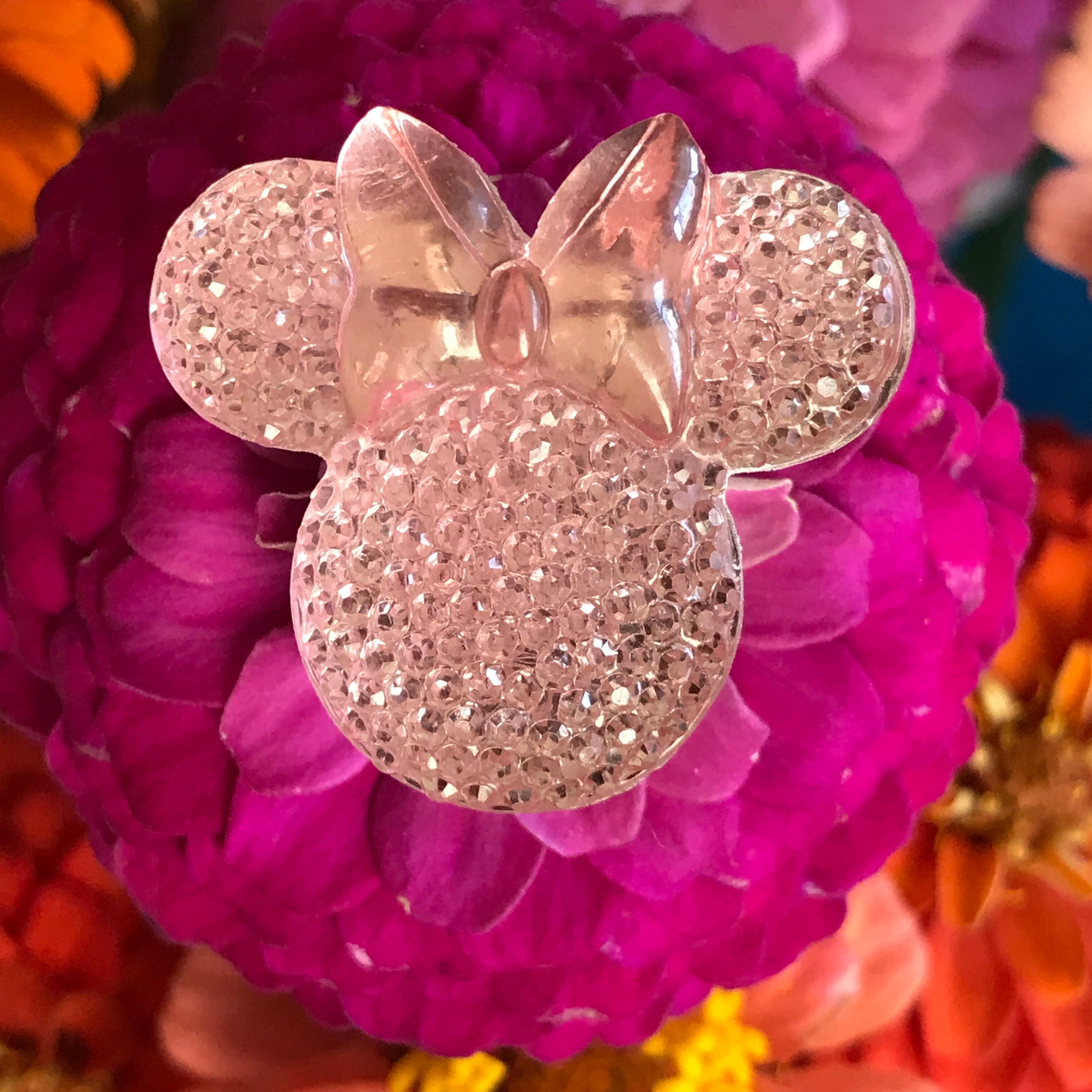 Hidden Mickey-Disney Inspired-Mouse Ears Bouquets-Classic Red-Wedding Flower  Picks-Floral Pins-Flower Posts