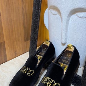luxury personalized mens loafers gift for groom