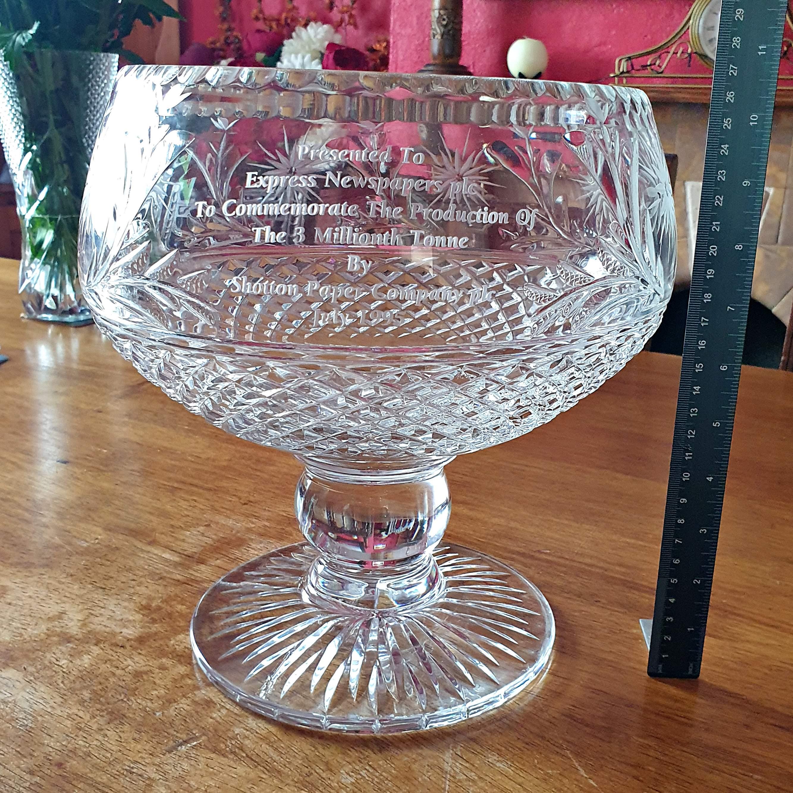 アイルランド　ウォーターフォード　最高級クリスタルの美しいボウルセット Waterford Crystal Punch Bowl Set - Etsy