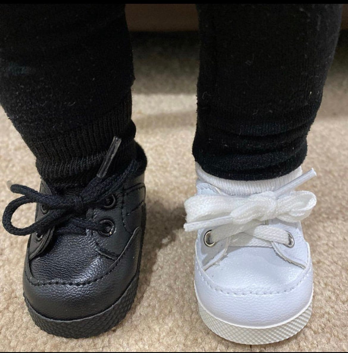 Black or White tennis shoes and socks for AG Doll