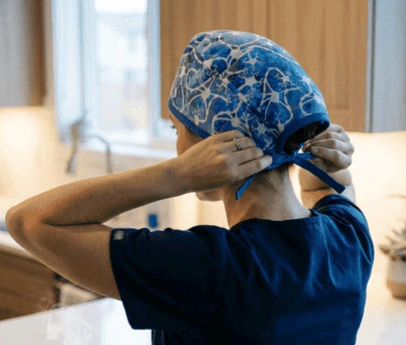 Kopfbedeckung für die Neurochirurgie – Professionelle Kopfbedeckung | Sewcheerlygefertigt Bild 13