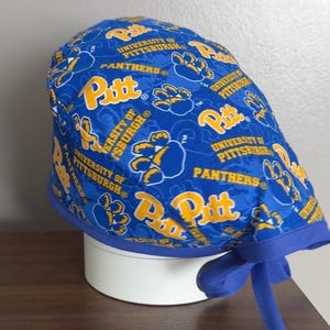 Cotton Scrub Cap - Pittsburgh & Penn State Team Spirit | Sewcheerfullymade