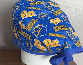 Baumwoll OP-Haube - Pittsburgh & Penn State Team Spirit | Sewcheerlygefertigt