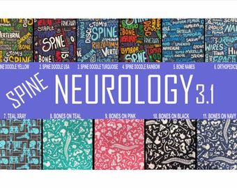 Spine-Neurosurgery Men’s and Ladies’ scrub cap- Euro, bouffant and ponytail, plus scull cap
