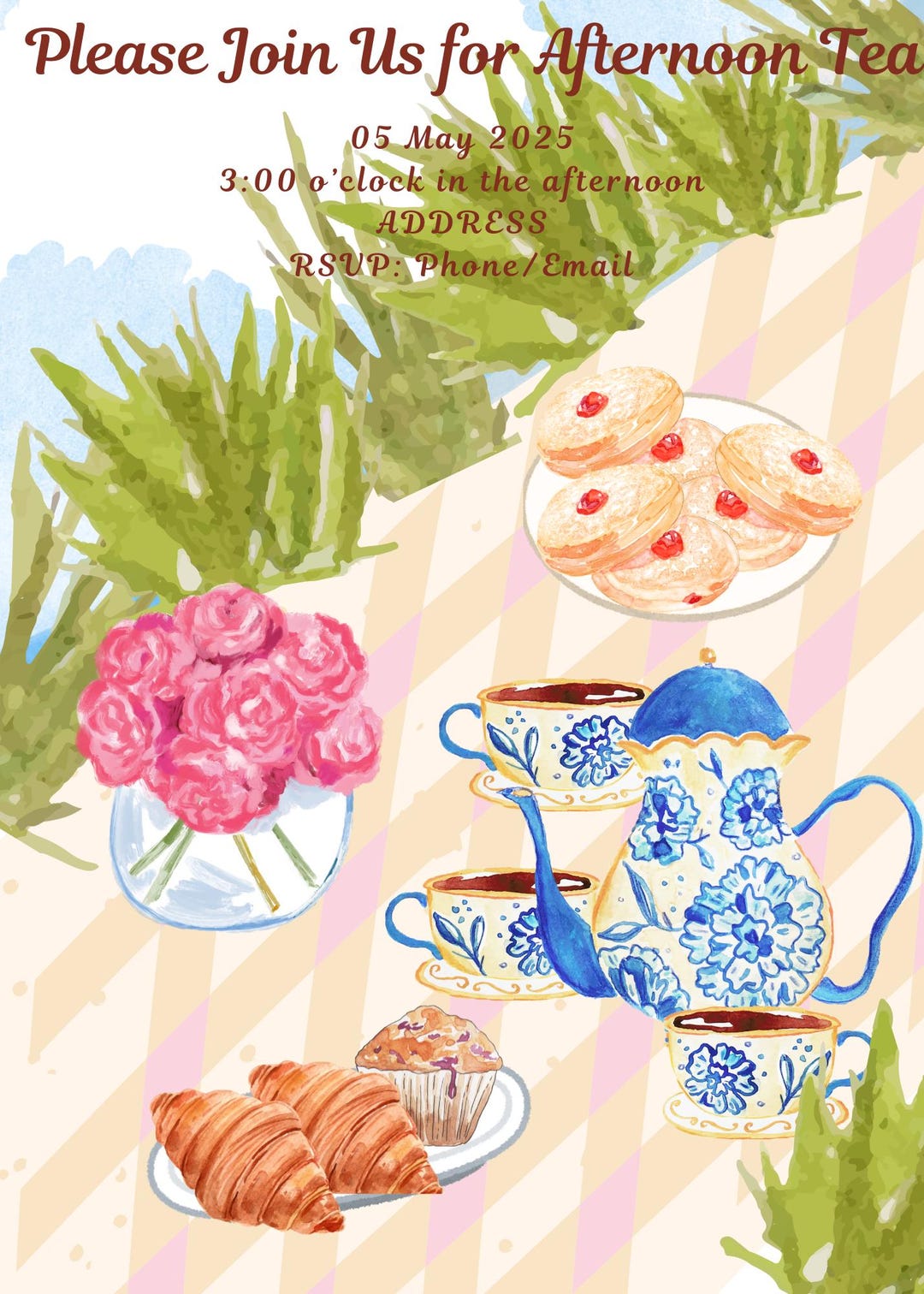 Afternoon Tea, Tea Party Invitation - Etsy