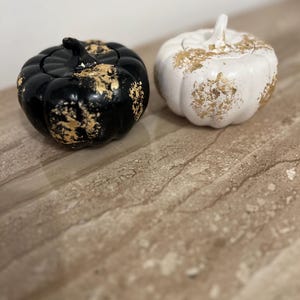 Pumpkin design pot & lid in eco resin / epoxy resin. Handmade, great gift idea for birthday/christmas.