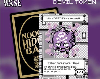 Żeton Koffing Devil – zestaw 3 sztuk – do gry Magic the Gathering – żeton MTG Commander