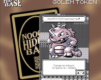 Rhydon Golem Token - Set of 3 - for Magic the Gathering - MTG Commander Token