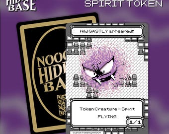 Gastly Spirit Token - Set of 3 - for Magic the Gathering - MTG Commander Token