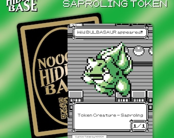 Bulbasaur Saproling Token - Set of 3 - for Magic the Gathering - MTG Commander Token