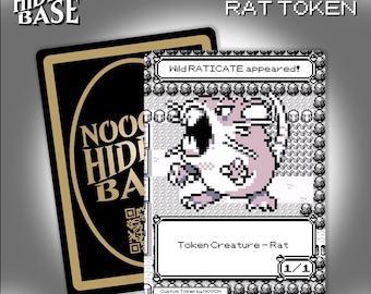 Raticate Rat Token - Set of 3 - for Magic the Gathering - MTG Commander Token