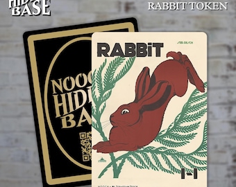 Rabbit-token - set van 3 - voor Magic the Gathering - MTG Commander-token