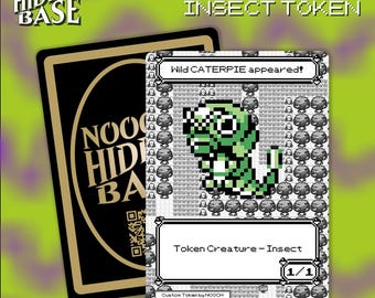 Caterpie Insect Token - Set of 3 - for Magic the Gathering - MTG Commander Token