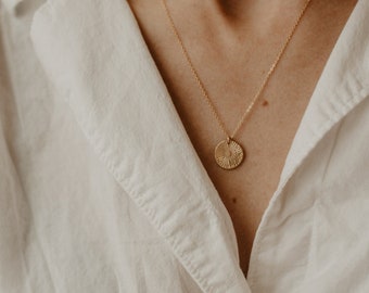 Sunbeam Necklace, Simple Dainty Sun Jewelry, Meaningful Gift for Friend