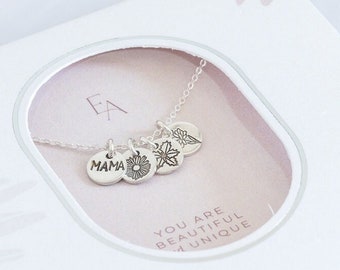 Build Your Own Necklace - Dainty Charm Collection with Over 60 Options - Birthday Gift for Friend