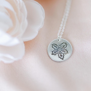 December Holly Birth Flower Necklace