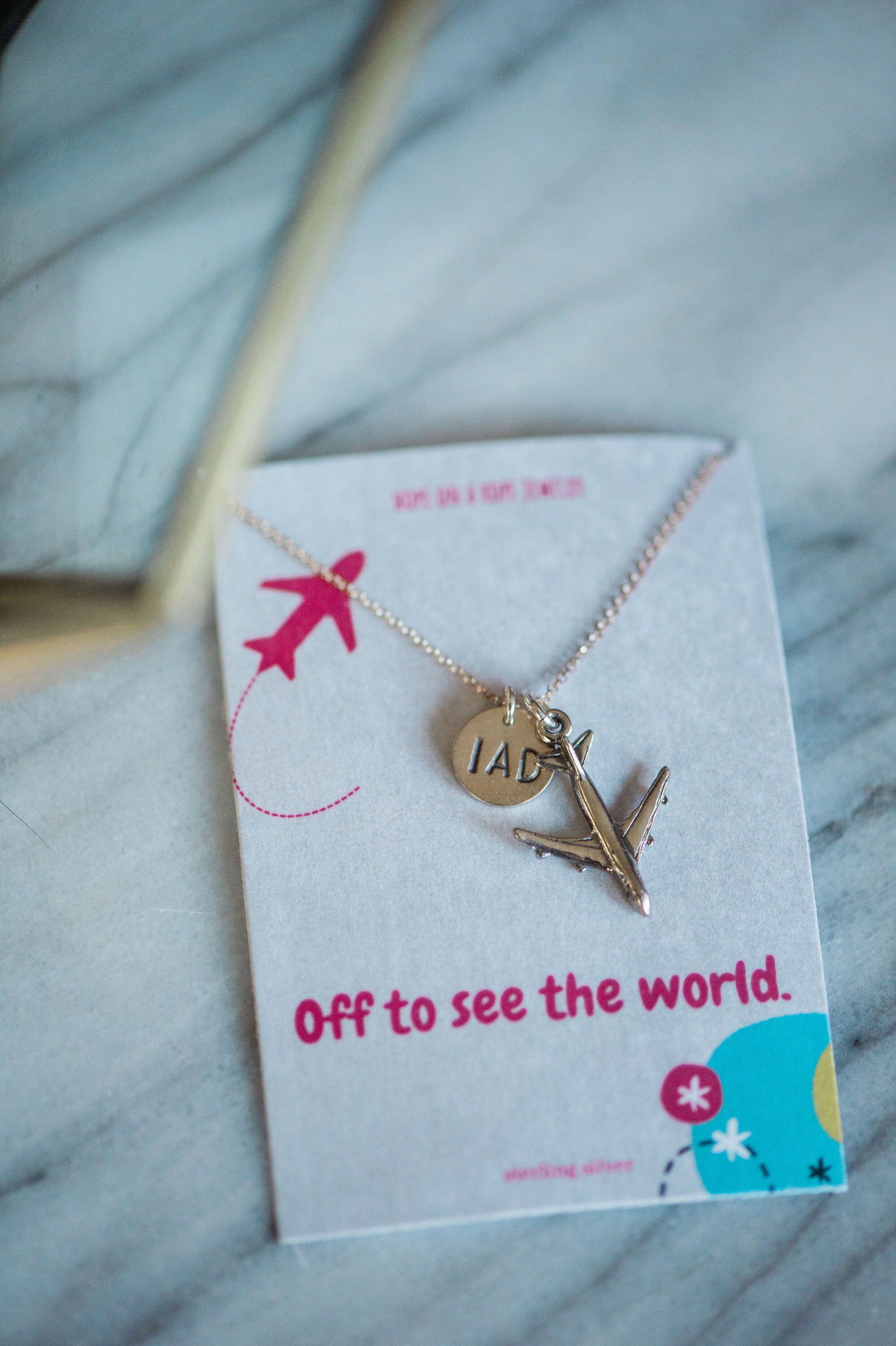 Traveler Necklace Simple Airport Jewelry Gift for Adventurer Etsy