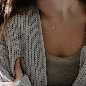 Dainty Lotus Petals Charm Necklace