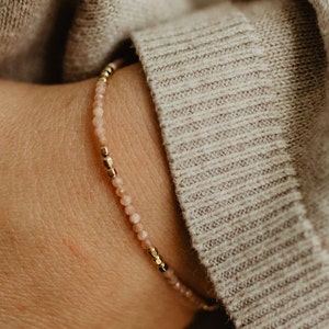 Rhodochrosite Bracelet, Gemstone Jewelry, Meaningful Bracelets for Women