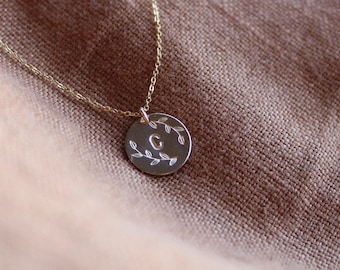 Initial Necklace, Dainty Gold or Silver Charm Necklace, Personalized Birthday Gifts for Teen