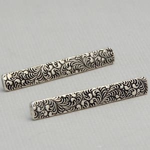 Petite tiny ear climber sterling silver ear climber earrings ear climber leaf ear crawler earrings 7/8&quot;  small silver ear sweep ear stud
