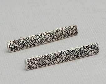 Petite tiny ear climber sterling silver ear climber earrings ear climber leaf ear crawler earrings 7/8"  small silver ear sweep ear stud