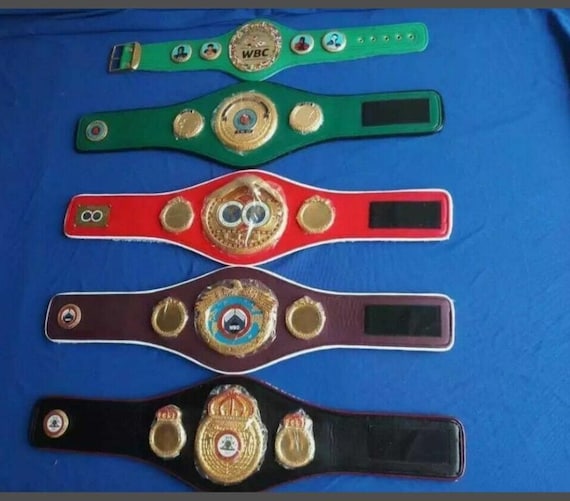 Mini Boxing Set of 5 Wbc, Ibo, Ibf, Wbo, Wba World Championship