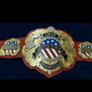 IWGP WORLD HEAVYWEIGHT wrestling championship title belt