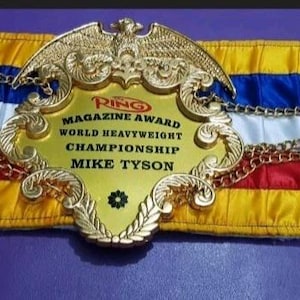 MIKE TYSON BOXING ring magazine championship title belt