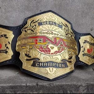 New TNA World HeavyWeight Championship Belt Replica Title Belt Adult Size 2mm