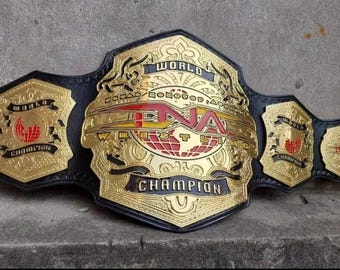 New TNA World HeavyWeight Championship Belt Replica Title Belt Adult Size 2mm