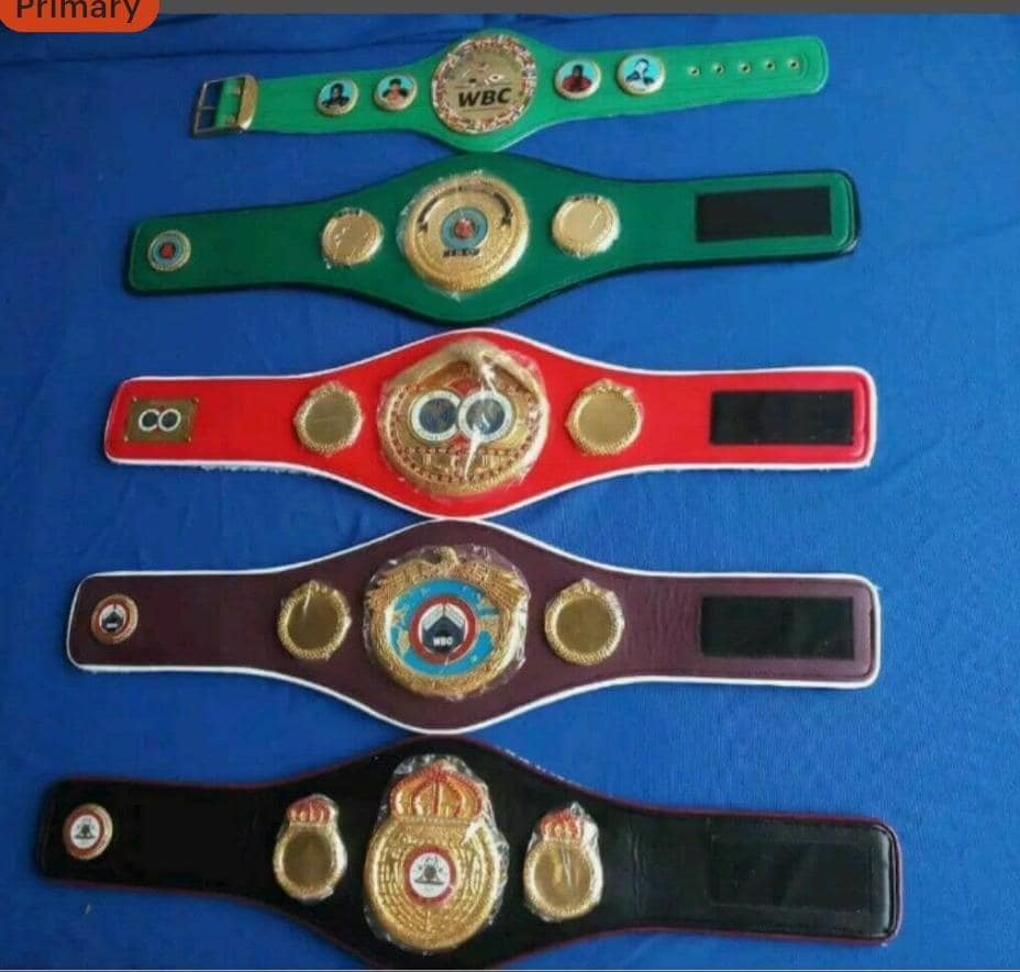 WBA WBC IBF IBO ミニチャンピオンベルト　セット おまけ付き Mini Boxing Set of 5 Wbc, Ibo, Ibf, Wbo, Wba World Championship