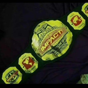 IMPACT WRESTLING CHAMPIONSHIP Title Belt
