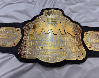Mma World Fighting Championship Title Belt