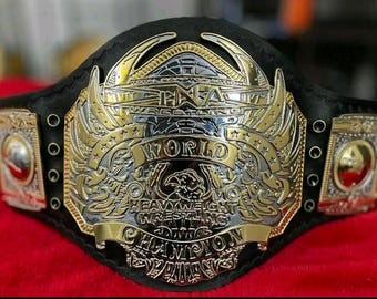 NEW TNA Heavyweight Wrestling Championship Replica Belt Adult Size 2mm Brass