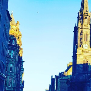 Edinburgh Scotland Print: Royal Mile Sunlight
