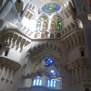 Sagrada Familia Barcelona Druck: Kultige Gaudi Kathedrale Kunst, spanische Architektur Reiseandenken