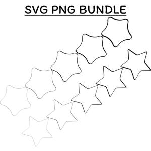 STARS svg png files, Basic vector shape. Instant digital download. Digital product