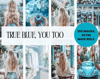 Blue Aesthetic Stock Photos & Reels | Ocean Inspired Social Media (Digital Download)