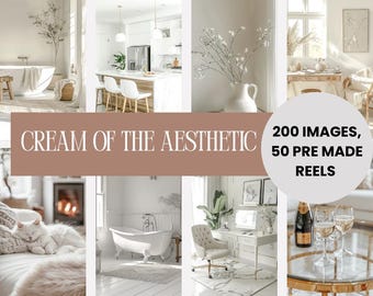 Neutral Home Stock Photos | Cream & Beige Interiors, Instagram Reels (PLR)