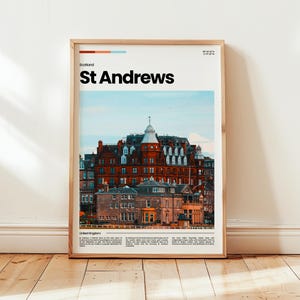 Poster St Andrews, impression St Andrews, photo St Andrews, art mural St Andrews, affiche Ecosse, impression Ecosse, impression numérique, cadeau de voyage