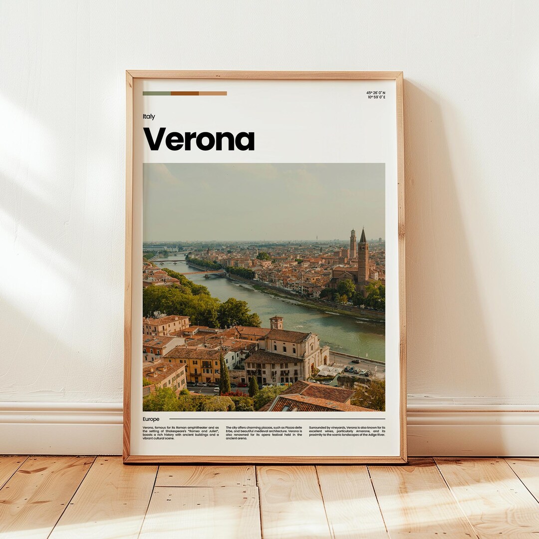 Verona Poster, Verona Print, Verona Photo, Verona Wall Art, Italy Poster,  Italy Print, Digital Print, Travel Gift - Etsy Israel, image size:1080x1080