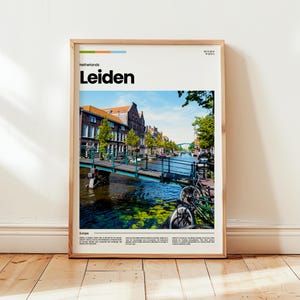 Leiden Poster, Leiden Print, Leiden Photo, Leiden Wall Art, Netherlands Poster, Netherlands Print, Digital Print, Travel Gift