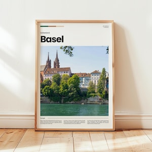 Basel Poster, Basel Druck, Basel Foto, Basel Wandkunst, Schweiz Poster, Schweiz Druck, Digitaldruck, Geschenk Reise