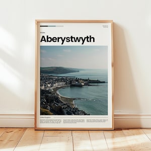 Aberystwyth Poster, Aberystwyth Print, Aberystwyth Photo, Wales Poster, Wales Print, Digital Print, Travel Gift