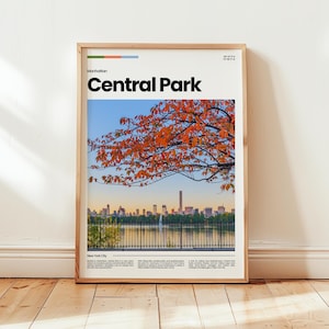 Central Park Poster, Central Park Print, Central Park Photo, Central Park, New York Poster, New York Print, Digital Print, Travel Gift
